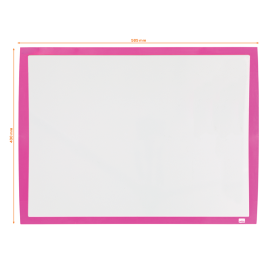 Pizarra Blanca Magnética Pequeña Nobo De 585X430 Mm Fucsia