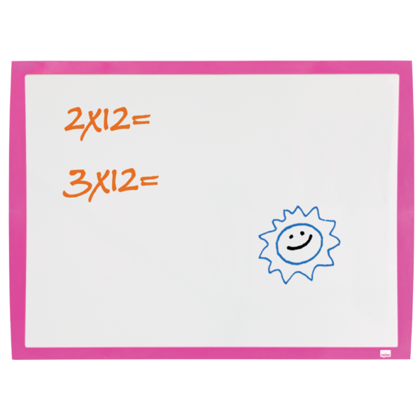 Pizarra Blanca Magnética Pequeña Nobo De 585X430 Mm Fucsia