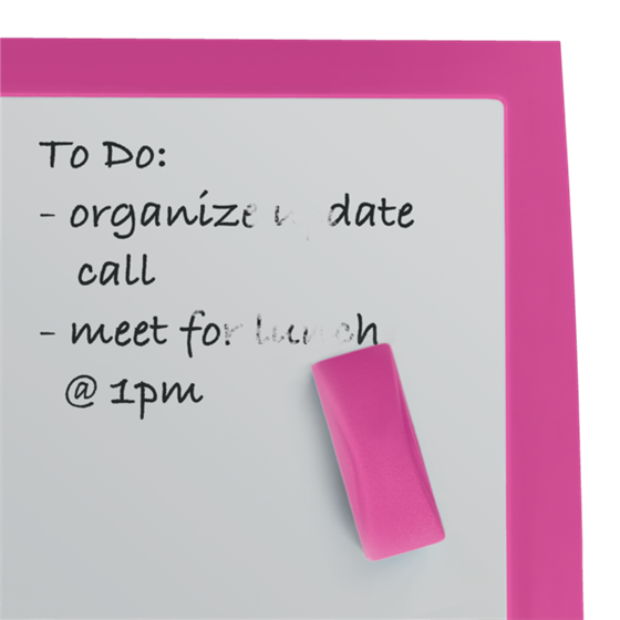 Pizarra Blanca Magnética Pequeña Nobo De 585X430 Mm Fucsia