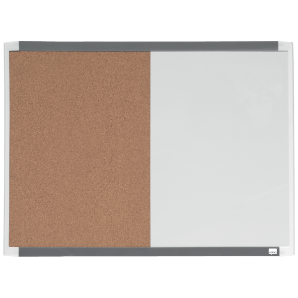 Pizarra Blanca Magnética Pequeña Y Tablero De Anuncios De Corcho Nobo 585X430Mm
