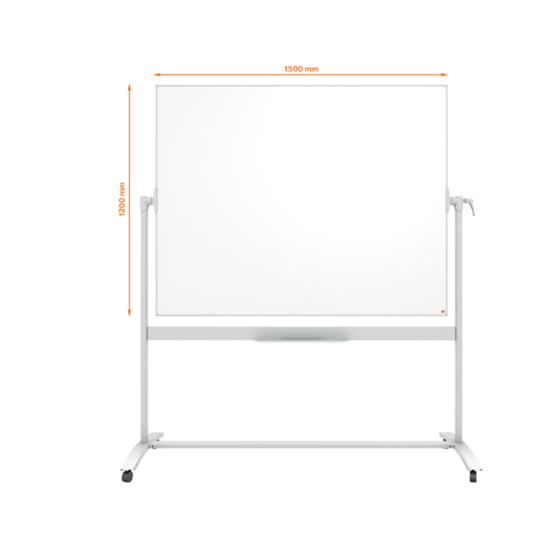 Pizarra Blanca Móvil De Esmalte Classic De Nobo, 1500 × 1200 Mm Blanco