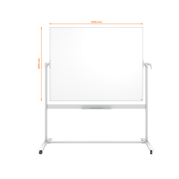 Pizarra Blanca Móvil De Esmalte Classic De Nobo, 1500 × 1200 Mm Blanco