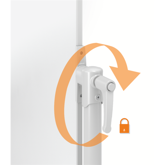 Pizarra Blanca Móvil Nano Clean™ Classic De Nobo, 1200 × 900 Mm Blanco