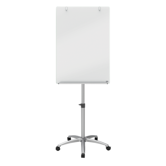 Pizarra Caballete Móvil De Cristal Blanco Brillante Nobo Blanco Brillante