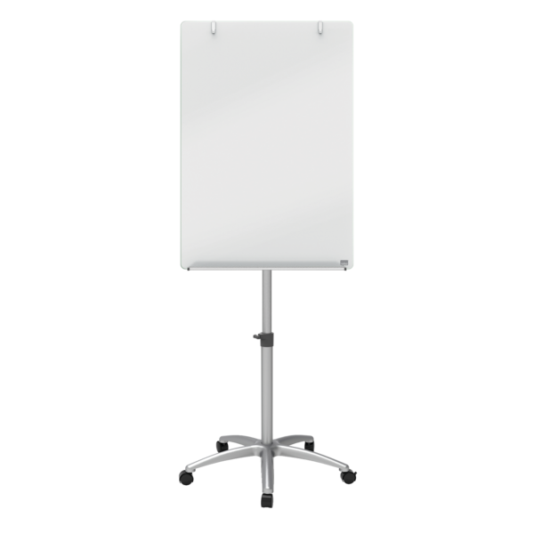 Pizarra Caballete Móvil De Cristal Blanco Brillante Nobo Blanco Brillante