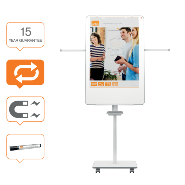 Pizarra De Conferencia Nobo Move&Meet 680X1040Mm Blanco