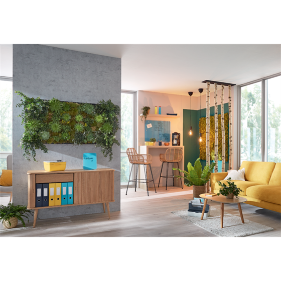 Pizarra De Cristal Magnético Leitz Cosy 450X450 Mm Amarillo Cálido