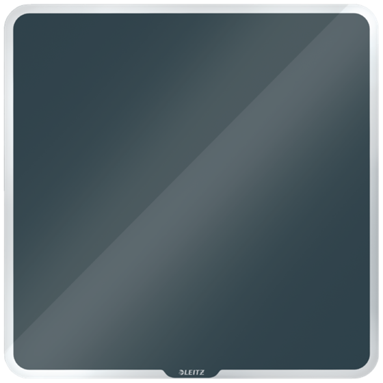 Pizarra De Cristal Magnético Leitz Cosy 450X450 Mm Gris Terciopelo