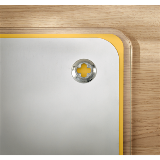 Pizarra De Cristal Magnético Leitz Cosy 800X600 Mm Amarillo Cálido