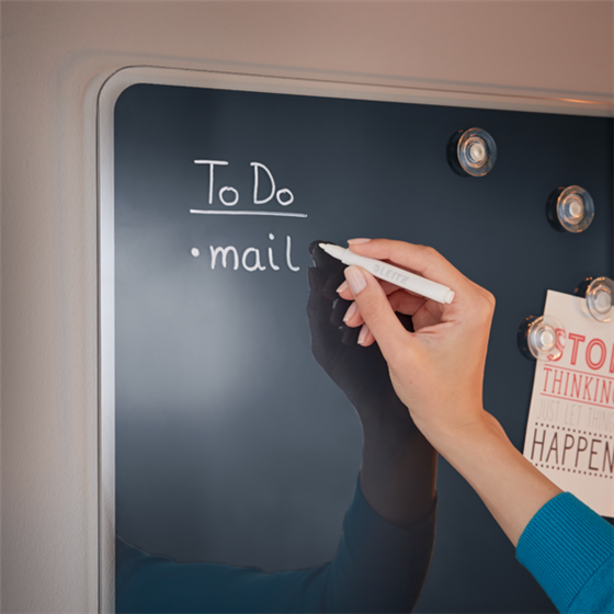 Pizarra De Cristal Magnético Leitz Cosy 800X600 Mm Gris Terciopelo