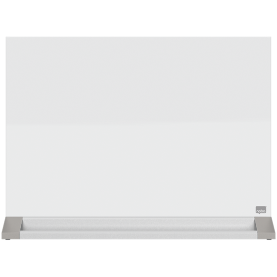 Pizarra De Sobremesa De Cristal Magnético De 600X430 Mm De Nobo Blanco Brillante