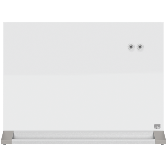 Pizarra De Sobremesa De Cristal Magnético De 600X430 Mm De Nobo Blanco Brillante