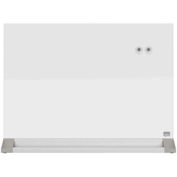 Pizarra De Sobremesa De Cristal Magnético De 600X430 Mm De Nobo Blanco Brillante