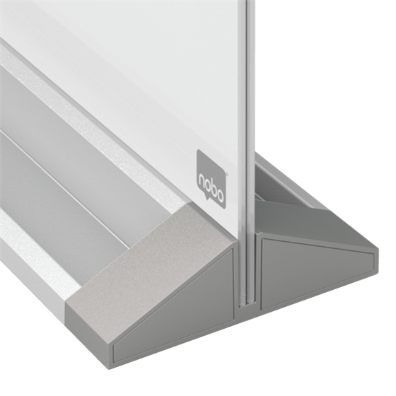 Pizarra De Sobremesa De Cristal Magnético De 600X430 Mm De Nobo Blanco Brillante