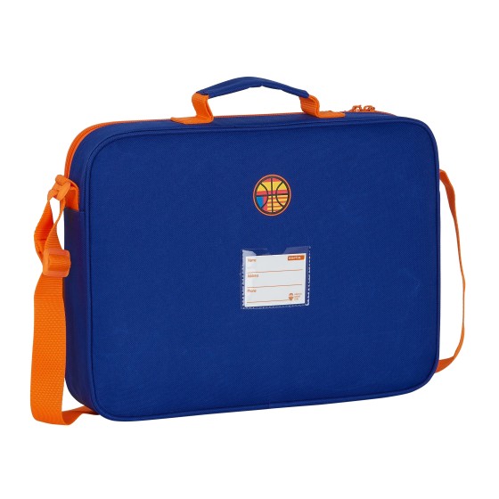 Cartera Extraescolar VALENCIA BASKET 38 x 28 x 6 cm.