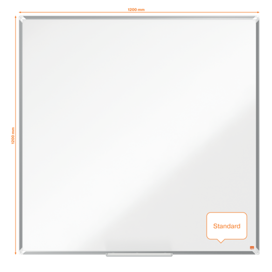 Pizarra Magnética De Acero Lacado Nobo Premium Plus De 1200X1200Mm Blanco