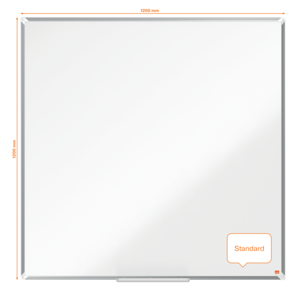 Pizarra Magnética De Acero Lacado Nobo Premium Plus De 1200X1200Mm Blanco