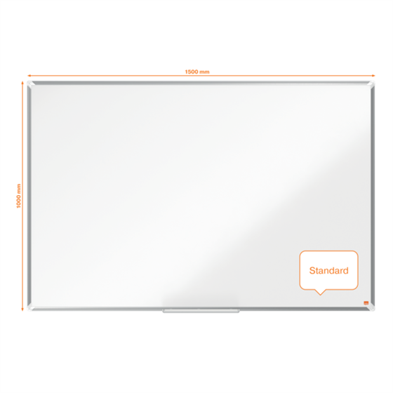 Pizarra Magnética De Acero Lacado Nobo Premium Plus De 1500X1000Mm Blanco