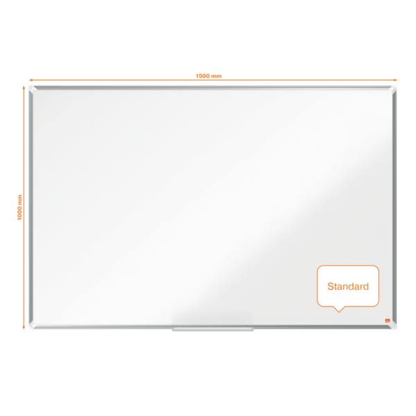 Pizarra Magnética De Acero Lacado Nobo Premium Plus De 1500X1000Mm Blanco