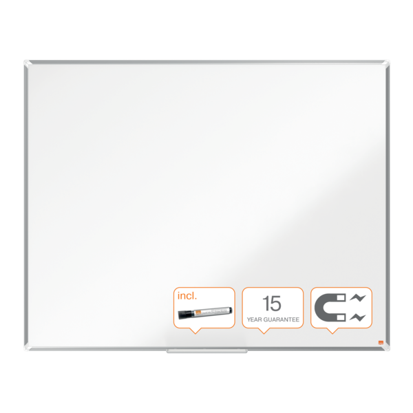 Pizarra Magnética De Acero Lacado Nobo Premium Plus De 1500X1200Mm Blanco
