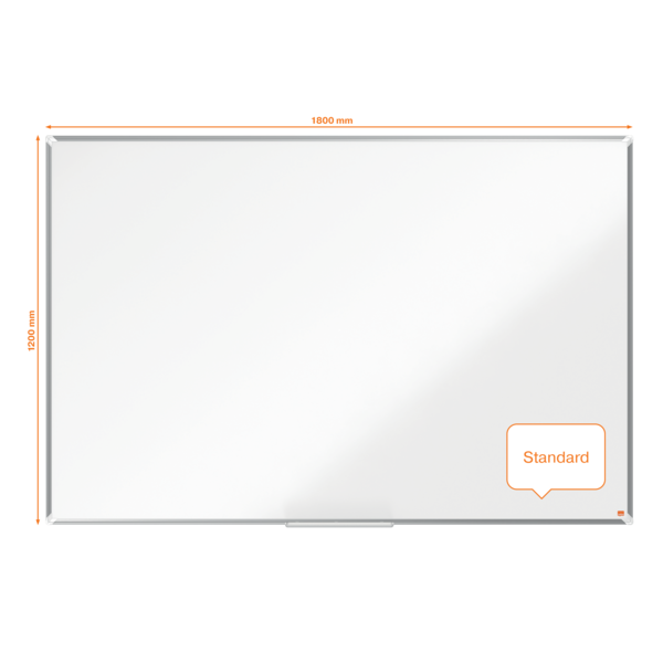Pizarra Magnética De Acero Lacado Nobo Premium Plus De 1800X1200Mm Blanco