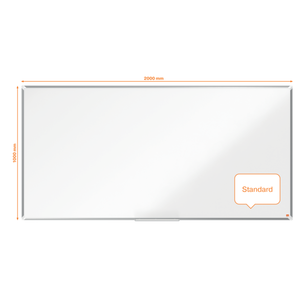 Pizarra Magnética De Acero Lacado Nobo Premium Plus De 2000X1000Mm Blanco