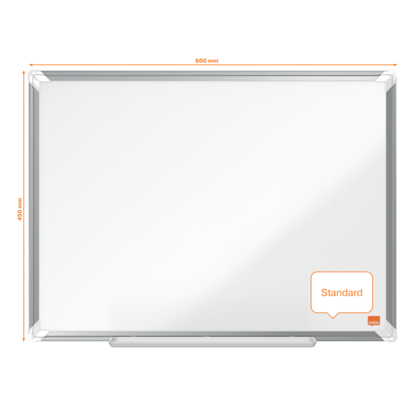 Pizarra Magnética De Acero Lacado Nobo Premium Plus De 600X450Mm Blanco