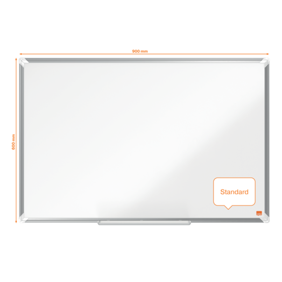 Pizarra Magnética De Acero Lacado Nobo Premium Plus De 900X600Mm Blanco