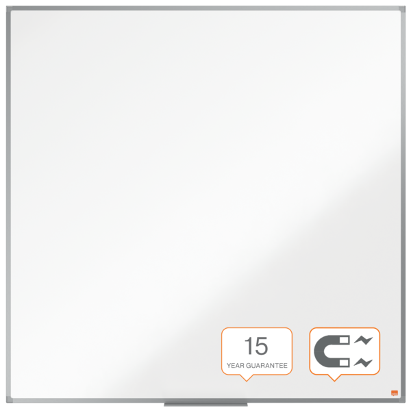 Pizarra Magnética De Acero Nobo Essence 1200X1200Mm Blanco