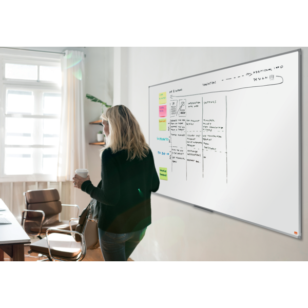 Pizarra Magnética De Acero Nobo Essence 600X450Mm Blanco