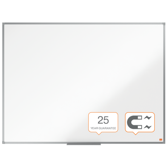 Pizarra Magnética De Acero Vitrificado Nobo Essence 1200X900Mm Blanco