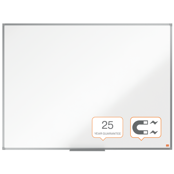 Pizarra Magnética De Acero Vitrificado Nobo Essence 1200X900Mm Blanco