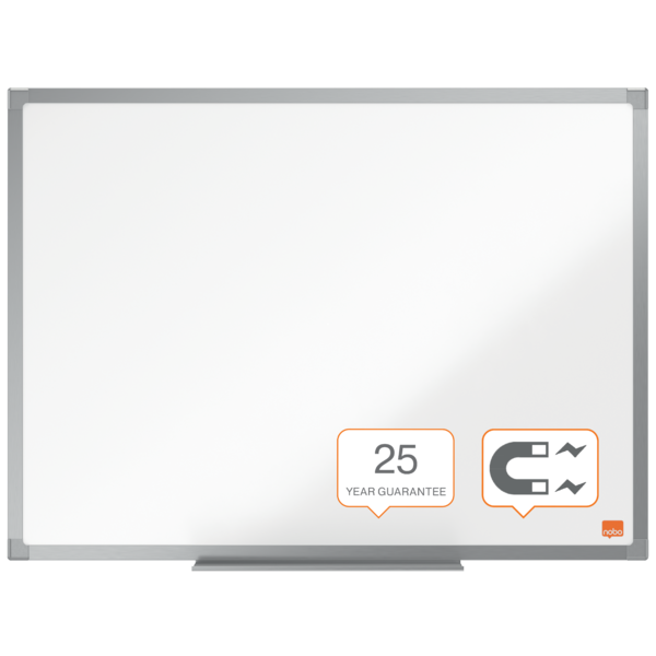 Pizarra Magnética De Acero Vitrificado Nobo Essence 600X450Mm Blanco
