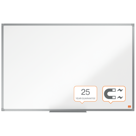 Pizarra Magnética De Acero Vitrificado Nobo Essence 900X600Mm Blanco