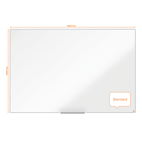 Pizarra Magnética De Acero Vitrificado Nobo Impression Pro De 1800X1200 Mm Blanco