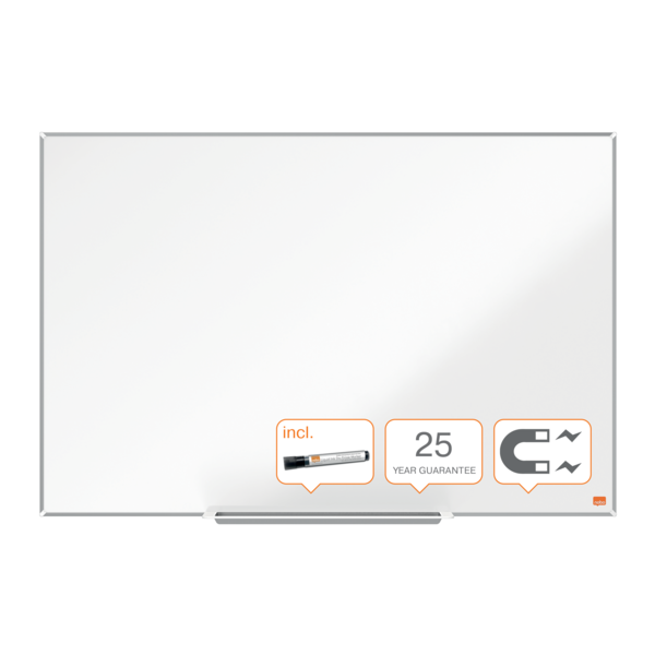 Pizarra Magnética De Acero Vitrificado Nobo Impression Pro De 900X600 Mm Blanco