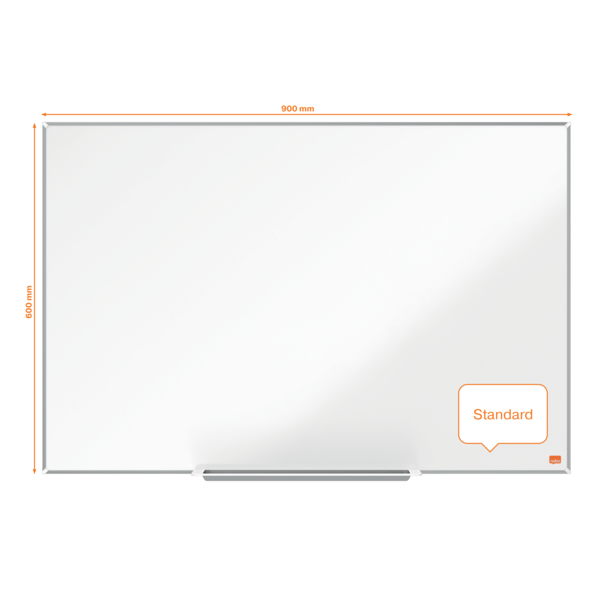 Pizarra Magnética De Acero Vitrificado Nobo Impression Pro De 900X600 Mm Blanco