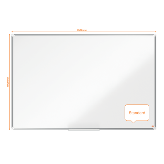 Pizarra Magnética De Acero Vitrificado Nobo Premium Plus De 1500X1000Mm Blanco
