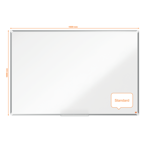 Pizarra Magnética De Acero Vitrificado Nobo Premium Plus De 1500X1000Mm Blanco