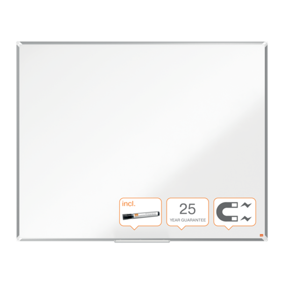 Pizarra Magnética De Acero Vitrificado Nobo Premium Plus De 1500X1200Mm Blanco