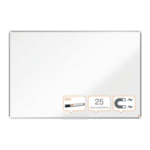 Pizarra Magnética De Acero Vitrificado Nobo Premium Plus De 1800X1200Mm Blanco