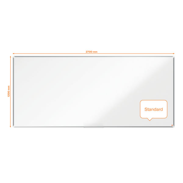 Pizarra Magnética De Acero Vitrificado Nobo Premium Plus De 2700X1200Mm Blanco