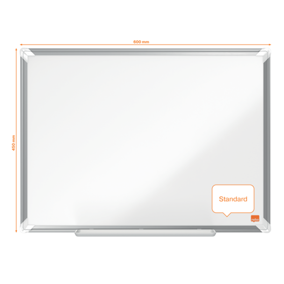 Pizarra Magnética De Acero Vitrificado Nobo Premium Plus De 600X450Mm Blanco
