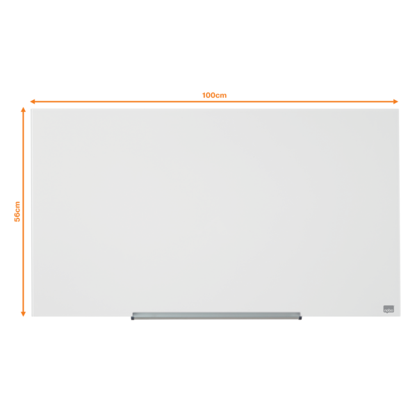 Pizarra Magnética De Cristal Nobo Impression Pro De 1000X560Mm Blanco Brillante