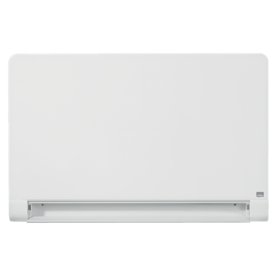 Pizarra Magnética De Cristal Nobo Impression Pro De 1000X560Mm Con Bandeja Para Rotuladores Oculta Blanco Brillante