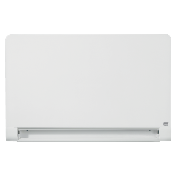 Pizarra Magnética De Cristal Nobo Impression Pro De 1000X560Mm Con Bandeja Para Rotuladores Oculta Blanco Brillante