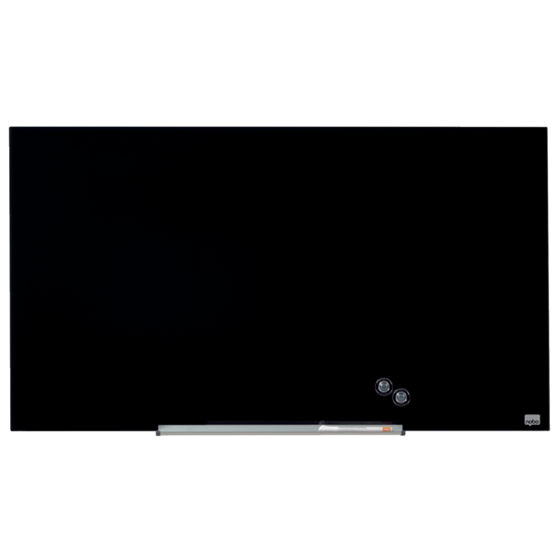 Pizarra Magnética De Cristal Nobo Impression Pro De 1000X560Mm Negro