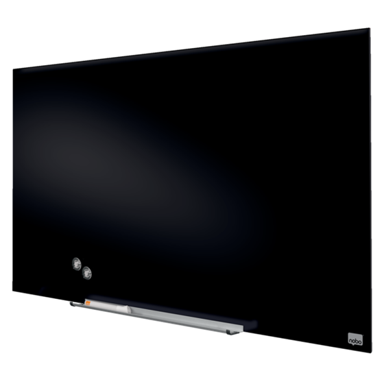 Pizarra Magnética De Cristal Nobo Impression Pro De 1000X560Mm Negro