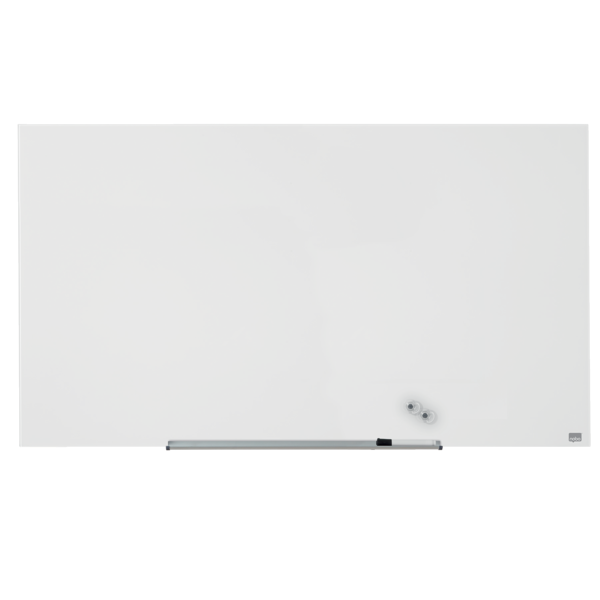 Pizarra Magnética De Cristal Nobo Impression Pro De 1260X710Mm Blanco Brillante