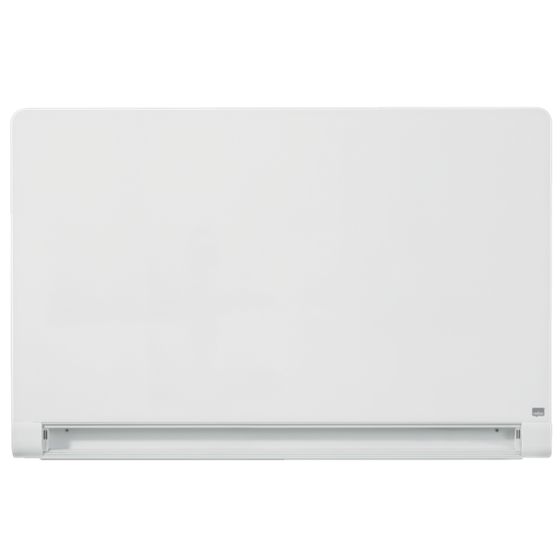 Pizarra Magnética De Cristal Nobo Impression Pro De 1260X710Mm Con Bandeja Para Rotuladores Oculta Blanco Brillante